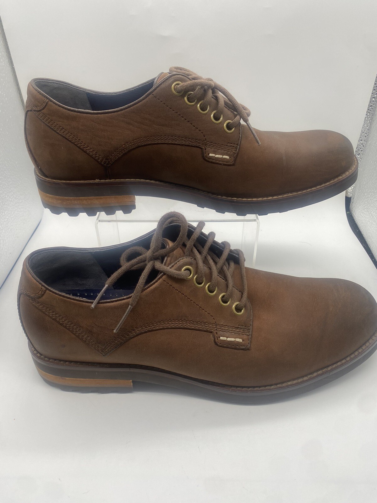 SAOLA Oxford Cole Hana in pelle marrone modello 161c10859 f12 con suola Nik Air 8 5 M