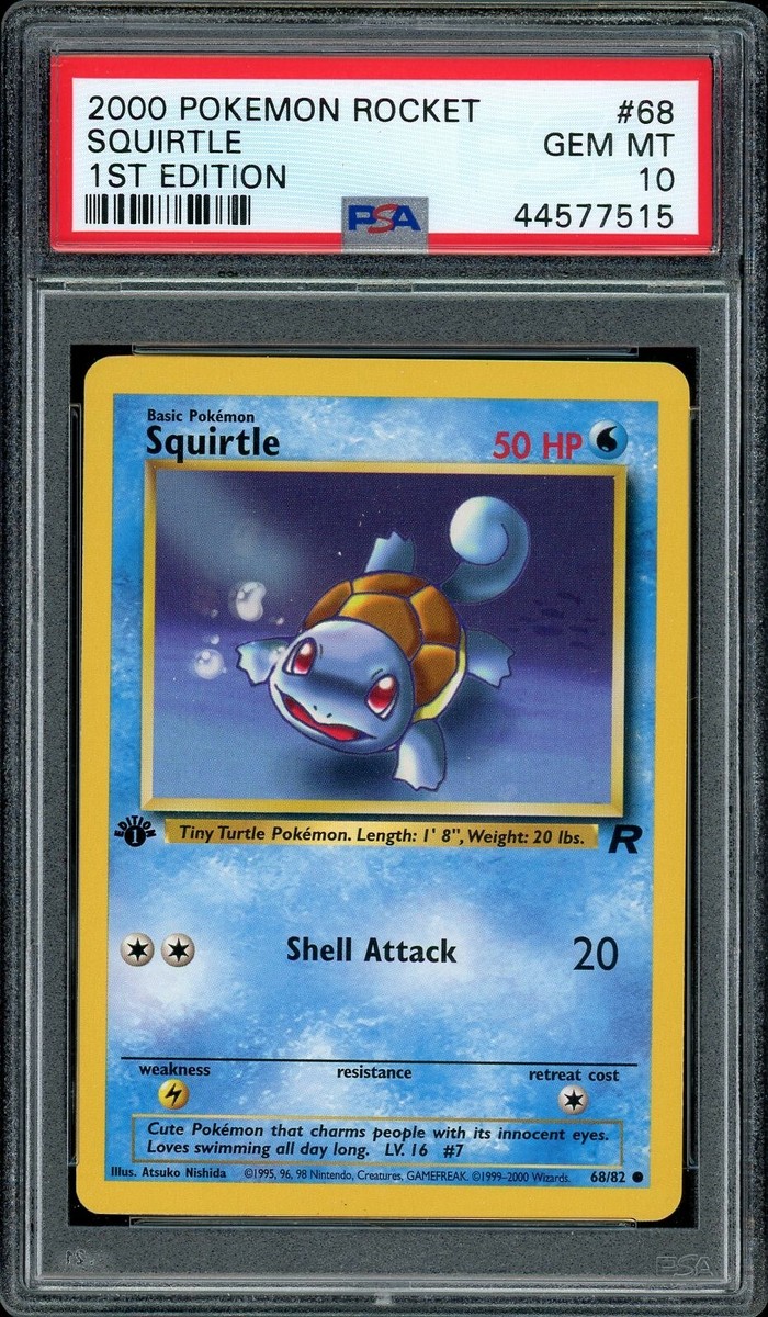 2000 Pokemon Rocket 1st Edition #68 Squirtle PSA 10 | eBay
