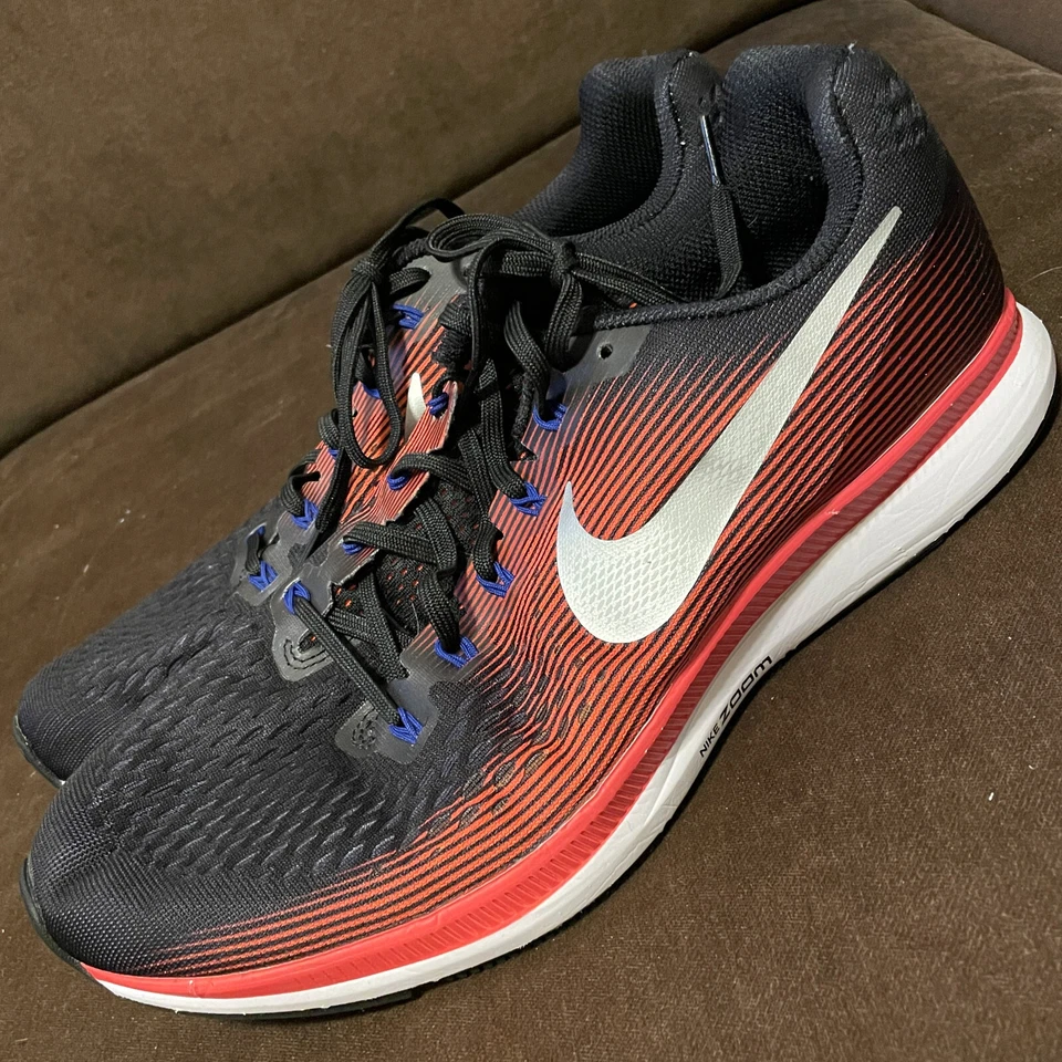 Nike Air Zoom Pegasus 34 880555-006 preto carmesim masculino EUA 11.5 corrida 45.5 - Imagem 4 de 4