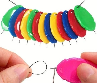 BASTEL - KLEINWAREN 5 Stück Nadeleinfädler Einfädelhilfe Kunststoff Einfädelhilfe Nähzubehör