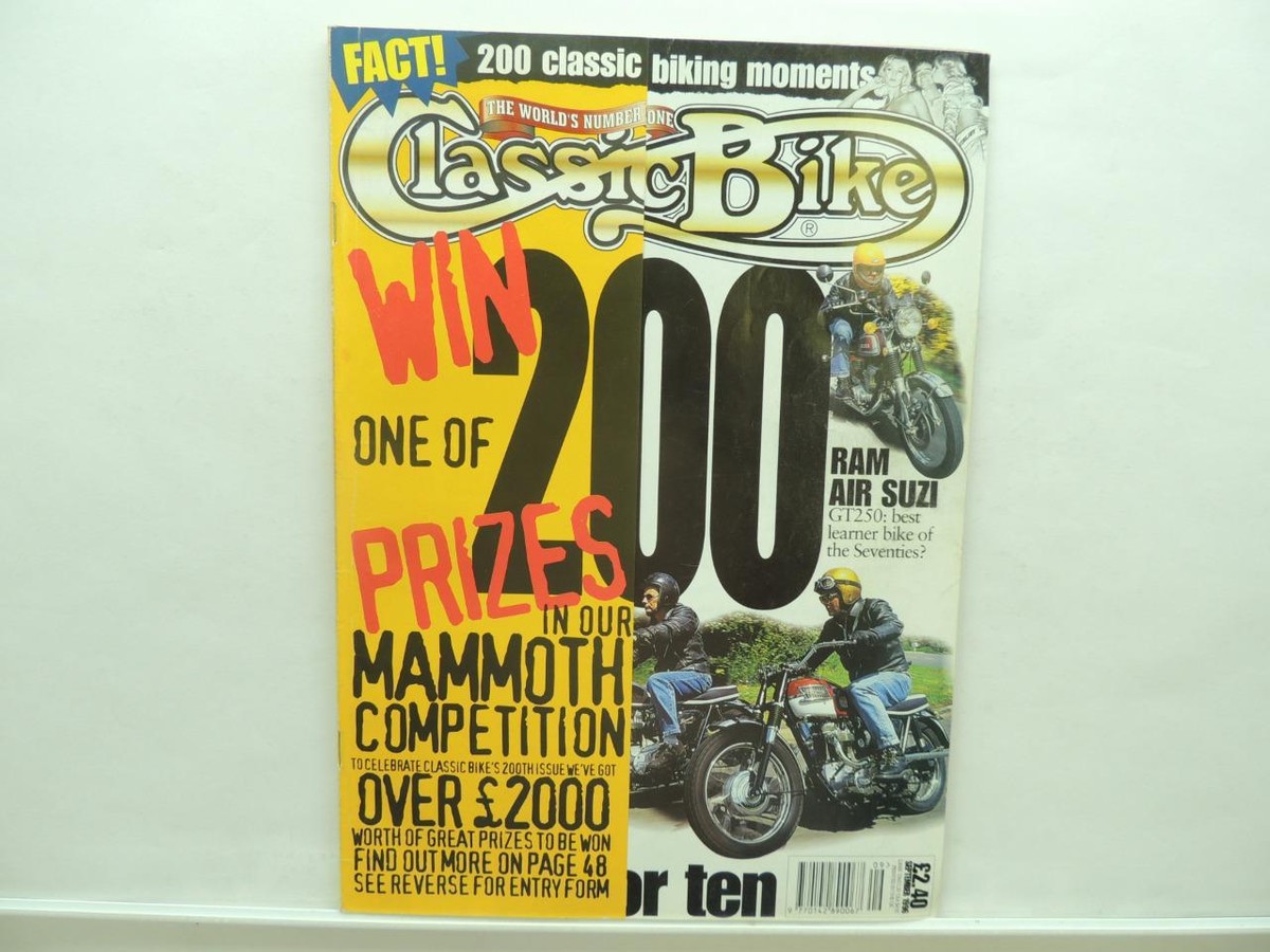 Sept 1996 Classic Bike Magazine Bonneville Royal Enfield Moto