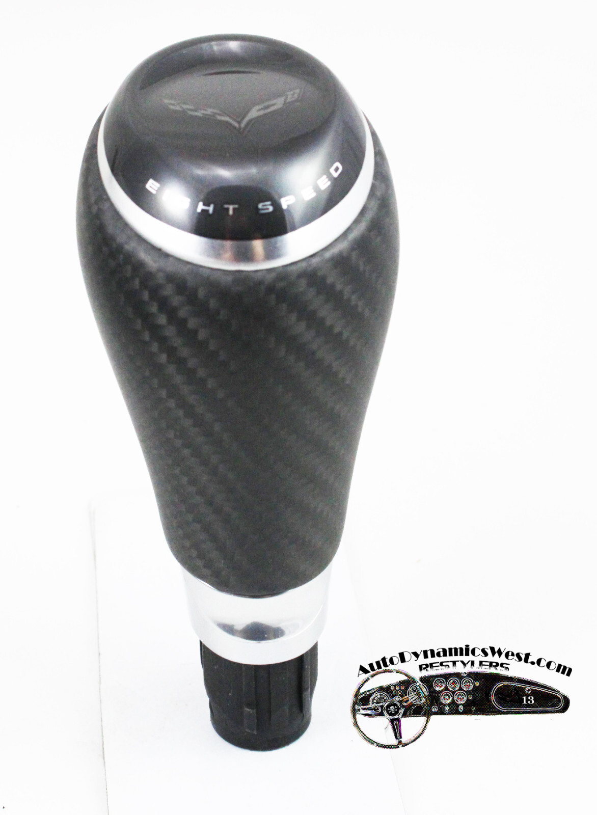 C7 CORVETTE REAL CARBON FIBER 8 SPEED AUTO SHIFT KNOB SEMI GLOSS | eBay