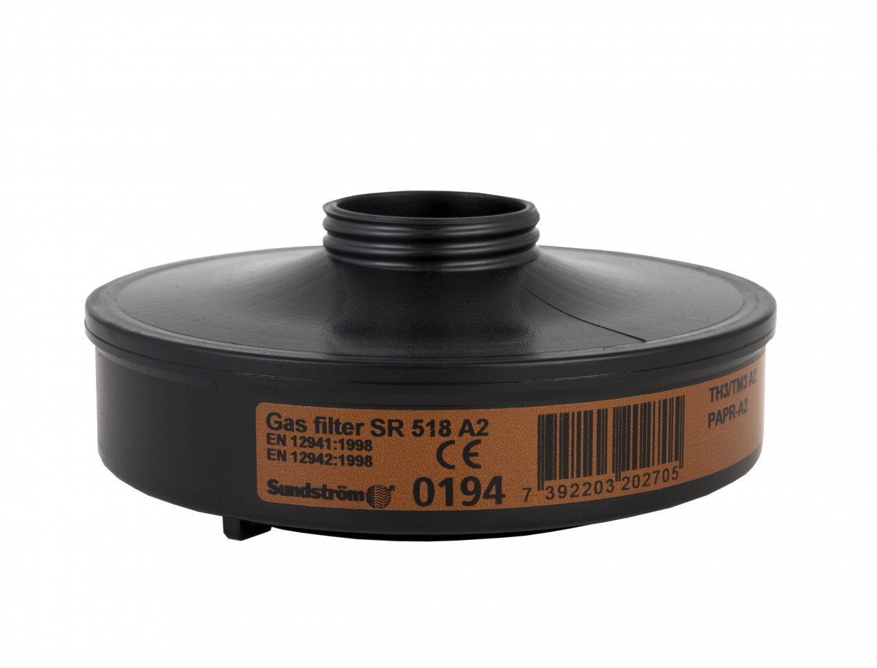 Sundström AB SR 518 GASFILTER [A2] Schützt gegen organische Gase und Dämpfe