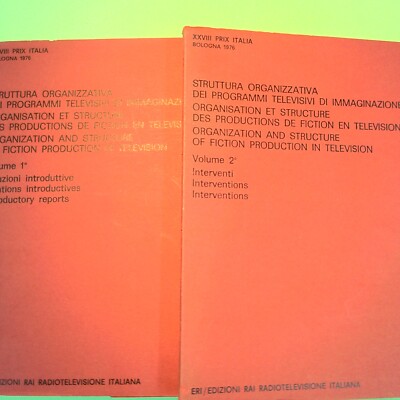 ORGANISATIONSSTRUKTUR DER FERNSEHPROGRAMME VOL I UND II RAI ERI