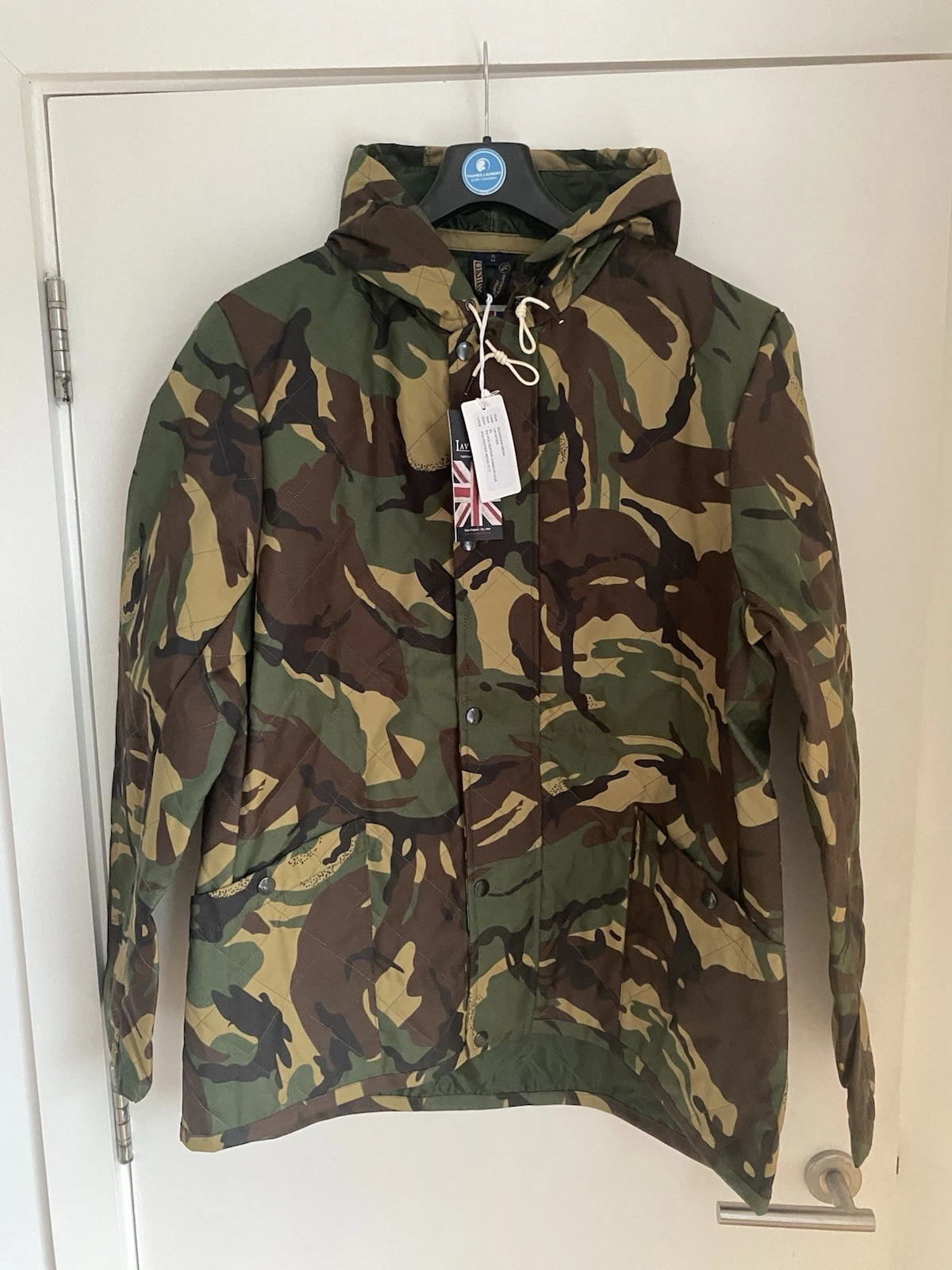 Lavenham Rougham Camouflage Coat Hooded Waterproof Men’s XL Bnwt