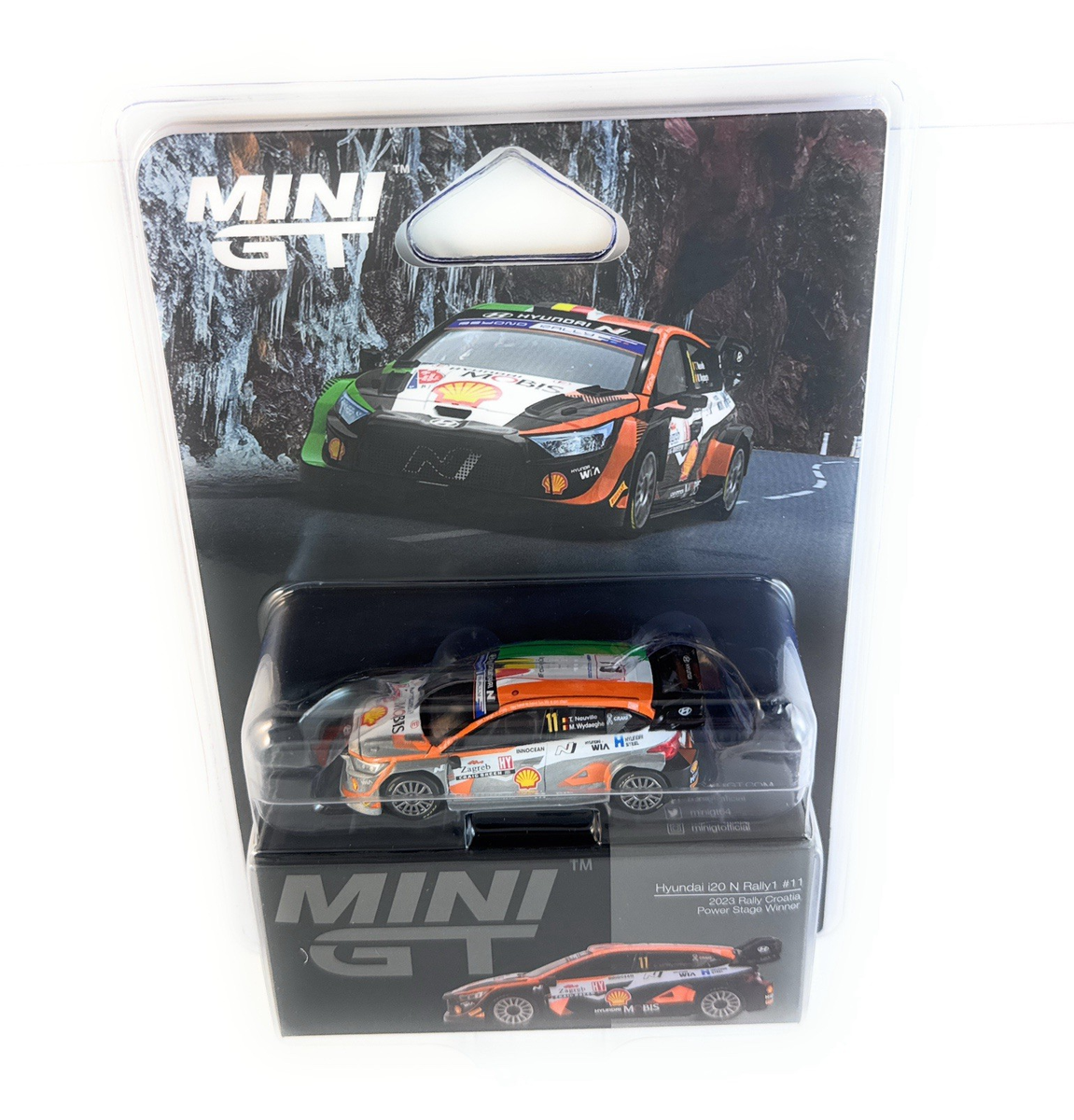 chase MINI GT HYUNDAI I20 N RALLY1 #11 2023 RALLY CROATIA POWER