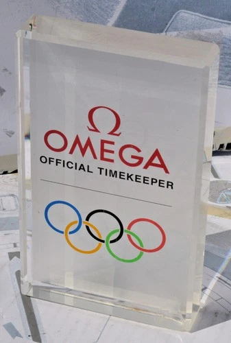 Rare Vintage Sign for Display Original Omega Official Timekeeper Olympics