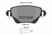 Bremsbelagsatz FÜR Renault Kangoo Express (FC0/1 ) - Textar 2355702