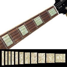 Inlay Sticker Fret Markers for Guitars Bass - LP/SG Blocks - Aged-white