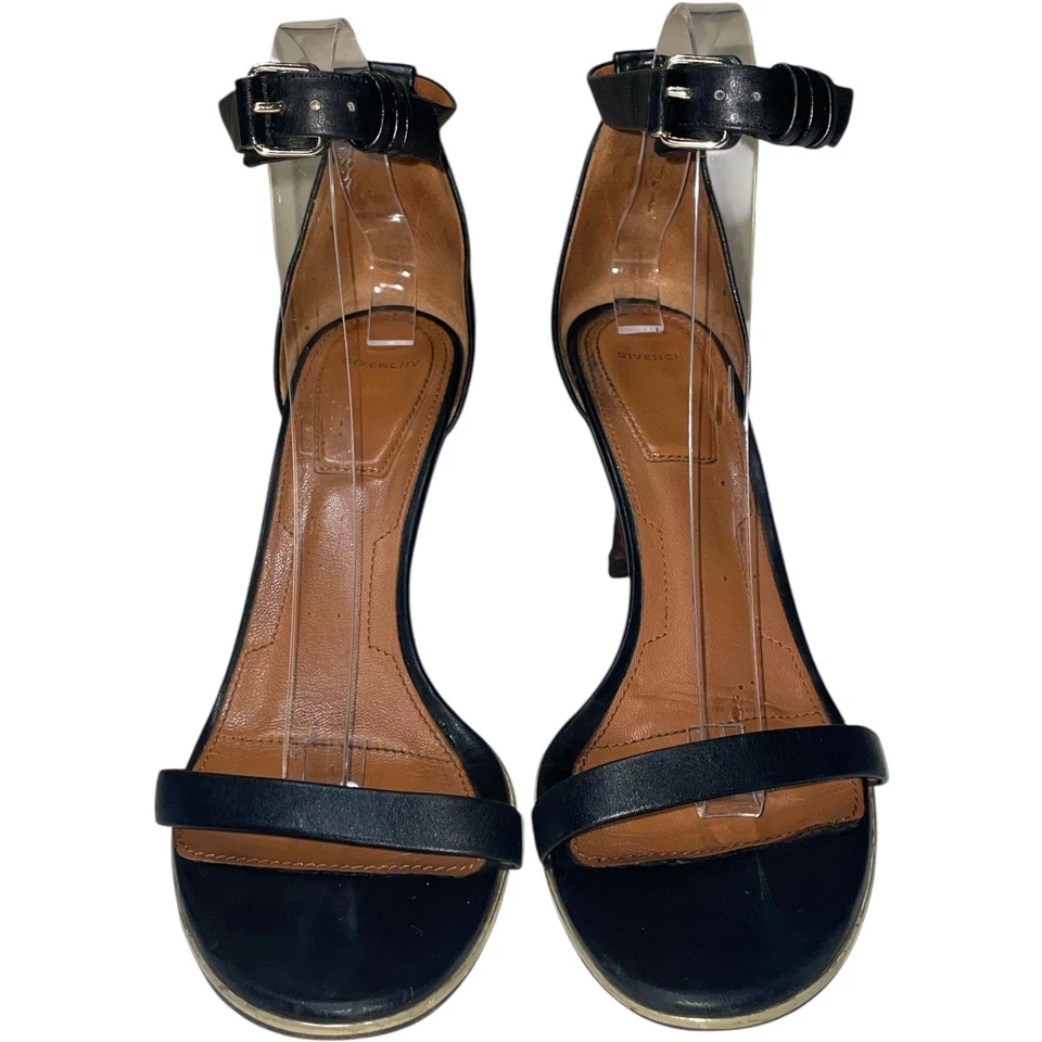 Givenchy Paris Black Leather Slingback Heels    Size: US 9 - Изображение 2 из 4