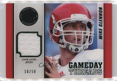 2013 Press Pass Showcase Gameday Threads Green 16/50 Mike Glennon Rookie RC 1cz3