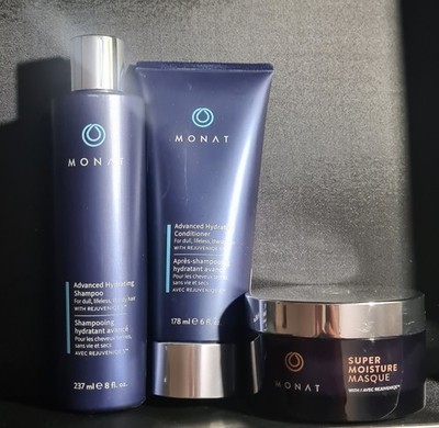 MONAT Erweitertes Feuchtigkeitssystem   Shampoo, Spülung & Maske