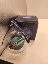 Blue Moon Beer Ale Brewery Christmas Tree Holiday Ornament Ball - Clear NEW