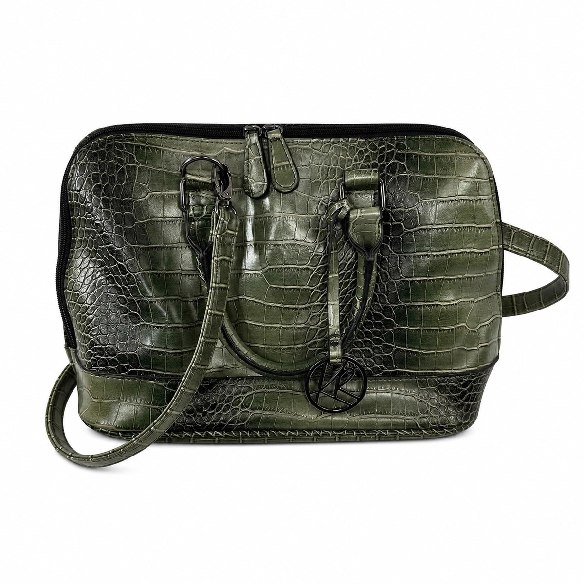 Kathy Van Zeeland Faux Leather Exterior Green Bags & Handbags for