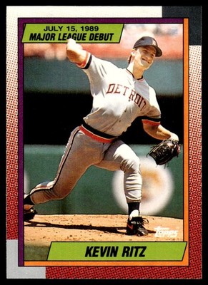 1990 Topps Major League Debut 1989 Kevin Ritz Detroit Tigers #102