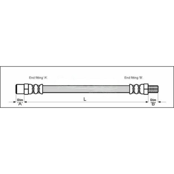 Metzger 4114747 Bremsschlauch FüR Audi B3 90 B3 80 B3 B2 90 B2 893 894 8A2 81-image