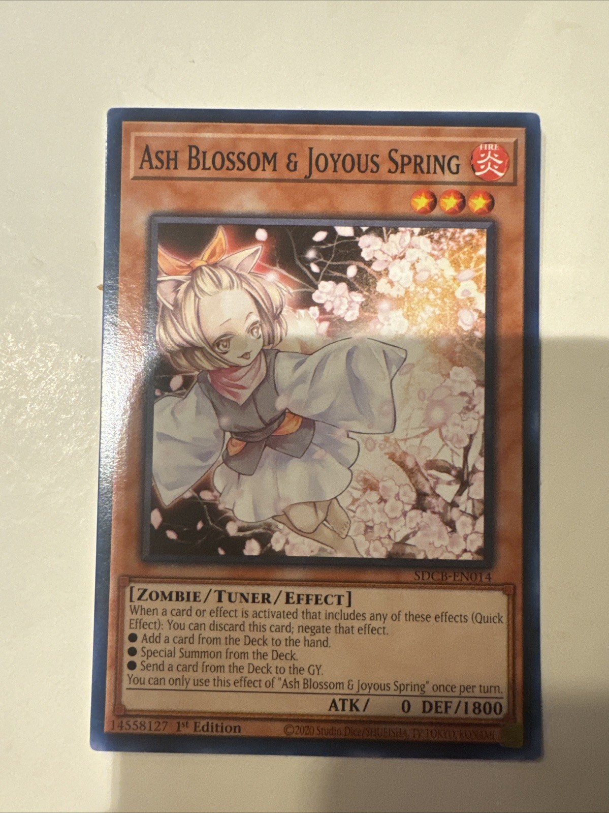 Ash Blossom Joyous Spring SDCB-EN014 Crystal Beast Structure Deck