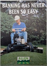 Original Allen National 68 K & DL, 84 Self Propelled Mowers Brochure, c 1980's