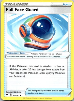 Full Face Guard 148/203 UC Evolving Skies Pokemon Near Mint