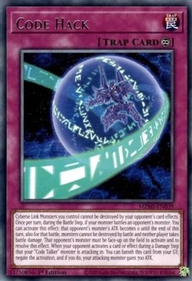Yugioh! Code Hack - MZMI-EN039 - Rare - 1st Edition Near Mint, English