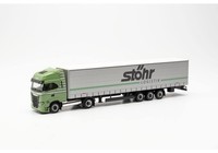 Herpa 315227 Iveco S-Way Lng Gardinenplanen-Sattelzug 15M StöHr