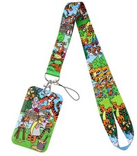 Tigger the Tiger Character ID Badge Holder with Matching Lanyard  Keychain Set