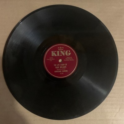 Hawkshaw Hawkins, 78 rpm, V+, The Life Story Of Hank Williams, 1174