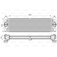LadeluftküHler Valeo 818341 FüR Mercedes-Benz VW Sprinter 3, Crafter 30-35