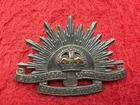 WW1 Original AUSTRALIAN COMMONWEALTH MILITARY FORCES RISING SUN Hat Badge & Pin