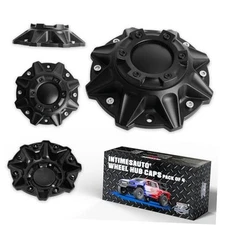 Wheel Center Hub Caps for Pro Comp 48 Ballistic Off-Road: 845 Morax Matte Black