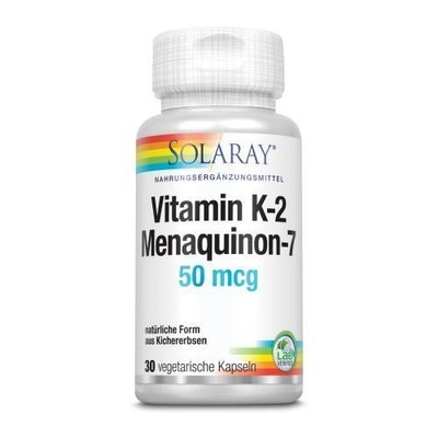 VITAMIN K2 MENAQUINON-7 50 µg Solaray Kapseln 30 ST PZN 15880366