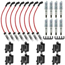 UF-271 Set of 8 12556893 Square Ignition Coil & 41-962 8 pcs Spark Plug and... 
