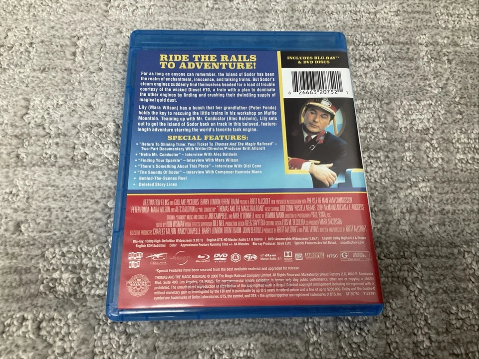 Thomas And The Magic Railroad Blu-Ray DVD Combo Shout Kids 2000s Movie - Image 2 of 3