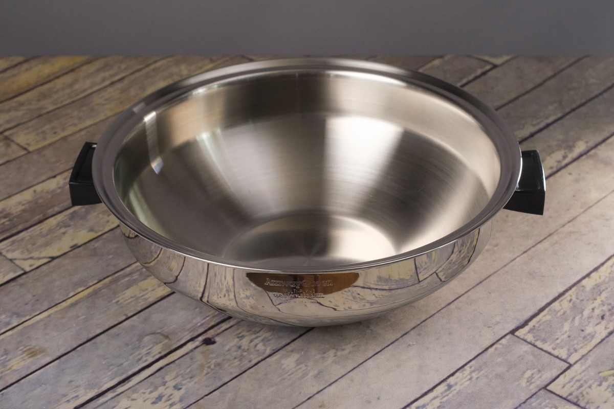 マルチパン3点セット　ステンレス　Amway Queen Vintage Amway Queen Multi-Ply 18/8 Stainless Steel Saucepans