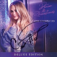 CARRIE UNDERWOOD Autographed Denim & Rhinestones Deluxe CD Signed ACOA Certified