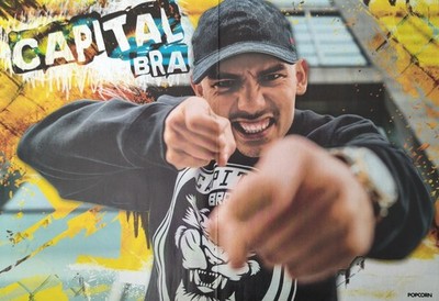 CAPITAL BRA - A3 Poster 42x28cm - Deutscher Rapper Fan Sammlung Plakat POPCORN