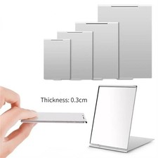 Aluminum Folding Mirror Pocket Mini Portable Makeup Mirrors Travel Hand Mirror