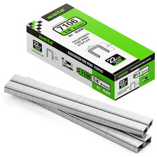 22 Gauge 71 Series 3/8" Crown Wide 1/4" Leg Length Galvanized Staples for Uphols