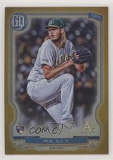 2020 Topps Gypsy Queen Box Topper Chrome Gold Refractor 41/50 AJ Puk #113 0c6