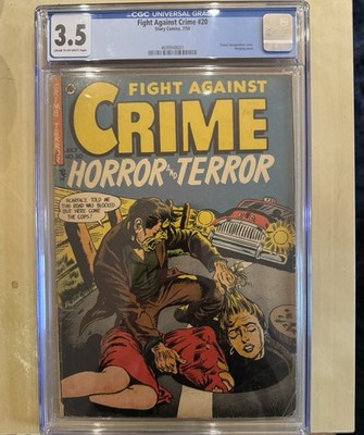 Fight Against Crime 20 - CGC 3.5 - Cr/OW Pages - Decapitation Cover