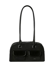 STAND OIL Chubby bag Black Women's Shoulder Bag Vegan leather