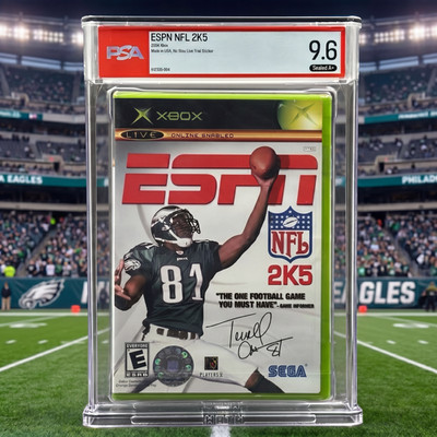 ESPN NFL 2K5   PSA 9.6 A+   Owens Eagles   Xbox
