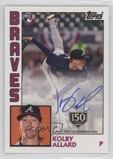 2019 Topps 1984 Baseball 150th Anniversary 137/150 Kolby Allard #84A-KA Auto 8k4