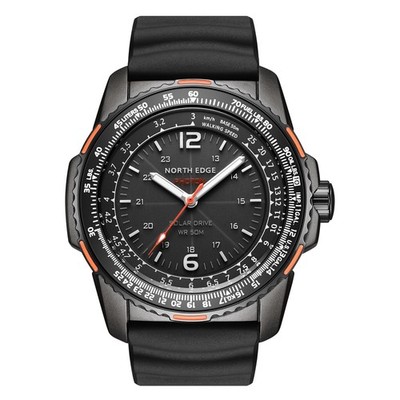 Photon Solar Powered Pilot Watch for Men, Military Sport Watch, 5ATM/164FT Wa...