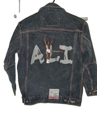 Platinum Fubu Muhammad Ali Denim Jacket Child Size 12/14 sz M Limited Edition