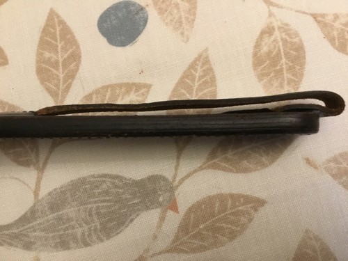 Blackjack de cuero negro vintage Police Bucheimer 11", Slap Jack - Imagen 11 de 11
