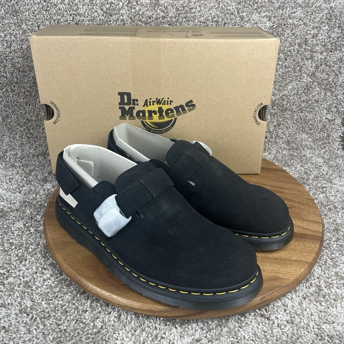 Dr. Martens Jorge II Mens Size 13 Black Suede Slingback Sandals Shoes 31563001 Dr. Martens - Jorge II in Black – gravitypope main image 2