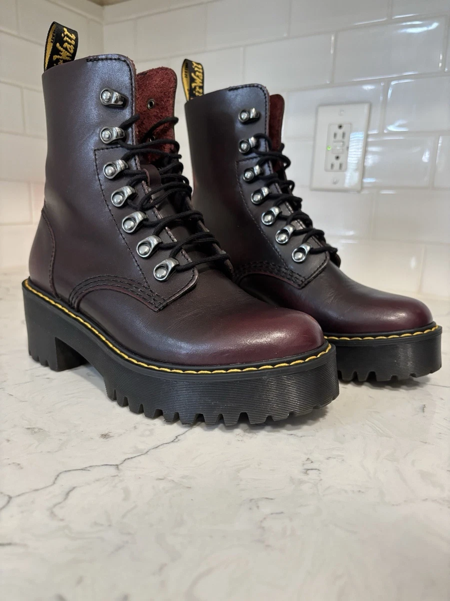 Dr. Martens Low (1-1.9 in) Heel Height Red Boots for Women for