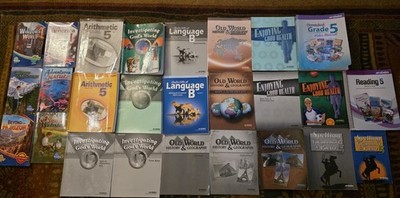 Abeka 5th Grade Curriculum Lot 26; Language, History, Arithmetic, God's World ++
