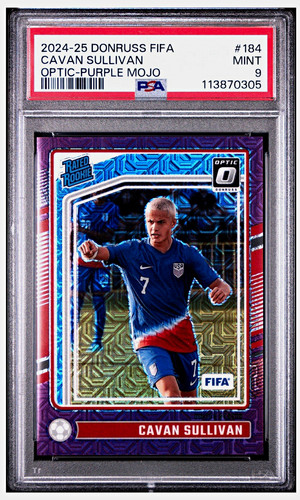 Cavan Sullivan [Purple Mojo Optic] #184 2024 Panini Donruss card